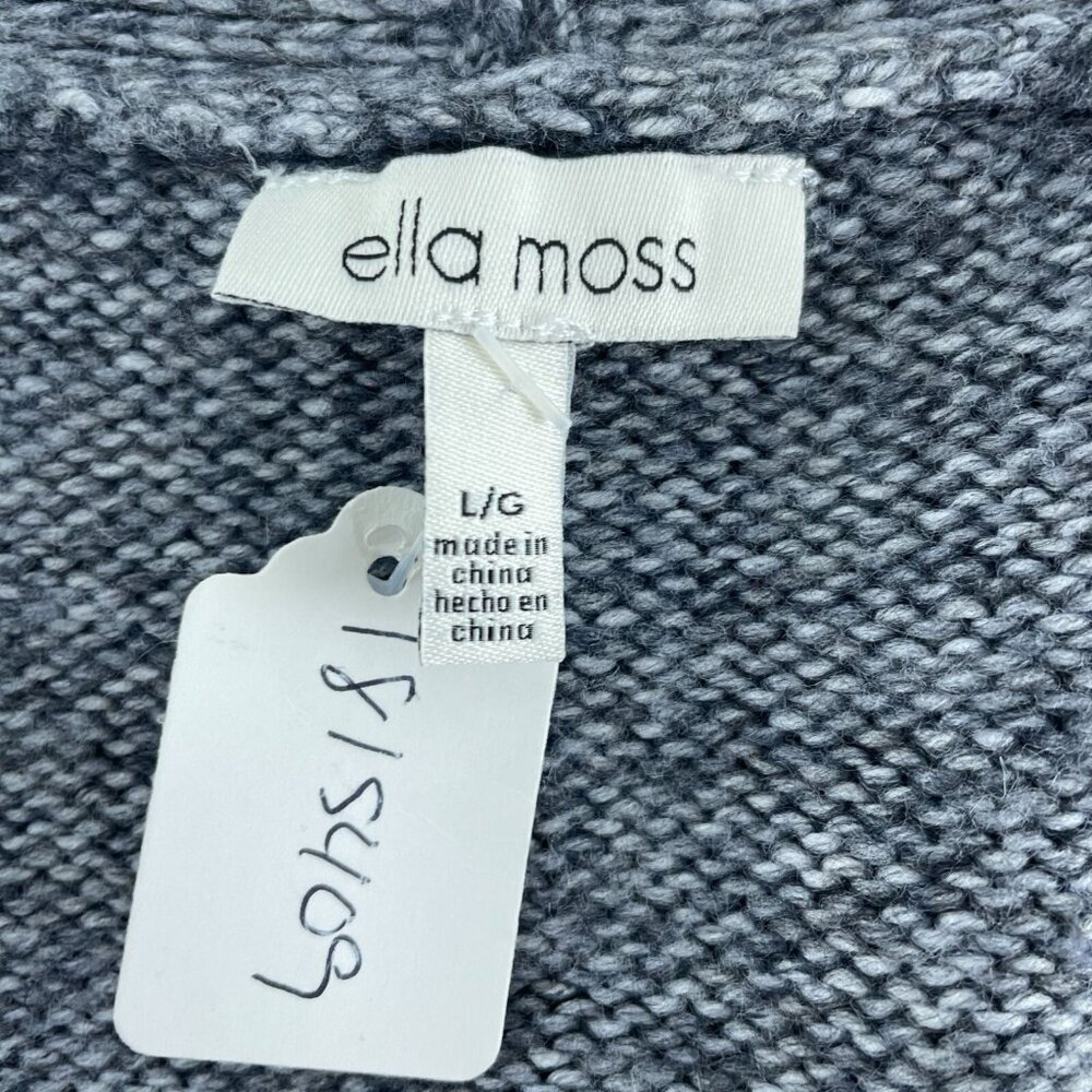 Ella Moss Womens Gray Button-Down Cardigan L Long Sleeve Soft Knit NWT 1529 - Picture 5 of 11